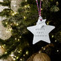 Personalised Star First Christmas Decoration, thumbnail 1 of 8