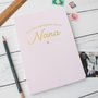 Personalised 'Making Memories' Gold Foil Notebook, thumbnail 2 of 6