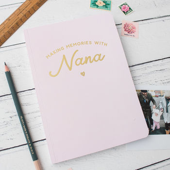 Personalised 'Making Memories' Gold Foil Notebook, 2 of 6