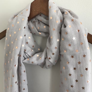 Rose Gold Star Scarf, 2 of 10