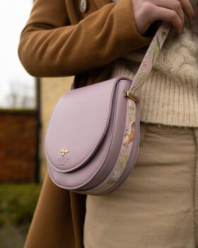 Meadow Creatures Lilac Saddle Bag, 6 of 6