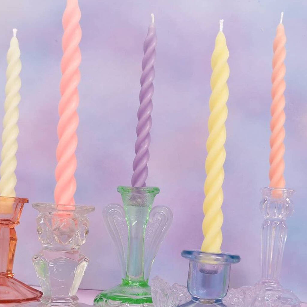 The Rainbow Swirl Candle Pack By The Dazzler Co.