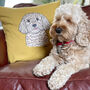 Personalised Dog Mum Dog Lover Pet Portrait Cushion, thumbnail 3 of 12