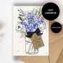 The Best People Are Born In July Larkspur July Birth Flower Birthday Card, thumbnail 10 of 12