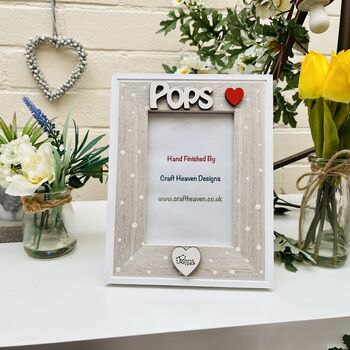 Personalised Pops Photo Frame Father's Day Gift, 2 of 9