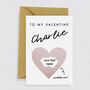 'To My Valentine' Scratch Card | Three Colours, thumbnail 2 of 4