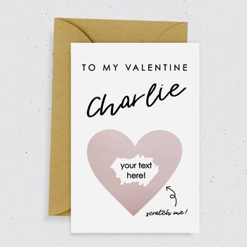 'To My Valentine' Scratch Card | Three Colours, 2 of 4