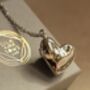 Sterling Silver Pebble Heart Photo Locket Necklace, thumbnail 5 of 8