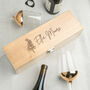 Personalised Birth Flower Wine Box Birthday Gift For Mum Her, thumbnail 8 of 11