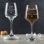 Personalised Funny Christmas Wine Glass, thumbnail 5 of 6