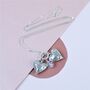 Double Sterling Silver Heart Necklace, thumbnail 5 of 11