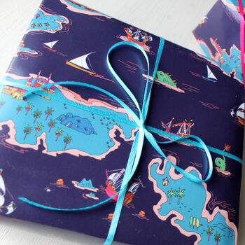 Fantasy Map Illustrated Wrapping Paper, 4 of 4