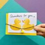 Duck Love Card With Charm Necklace, thumbnail 1 of 2