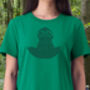 Organic Womens Sloth T Shirt, thumbnail 2 of 2