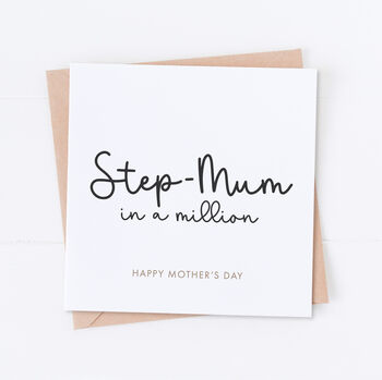 Step Mum In A Million Mother's Day Card, 2 of 2