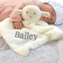 Personalised Lamb Baby Comforter, thumbnail 1 of 10