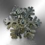 Sparkling Austrian Crystal Winter Snowflake Christmas Brooch, thumbnail 8 of 10