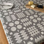 Welsh Blanket Print Oilcloth Tablecloth, thumbnail 4 of 11