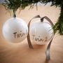 Twin Personalised Christmas Baubles, thumbnail 1 of 8
