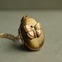 Gold Brass Oval Butterfly Locket, thumbnail 1 of 6