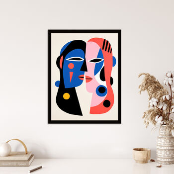 Just The Two Of Us Lovers Couple Modern Wall Art Print, 4 of 6