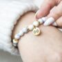 Howlite Beaded Bracelet Essential Oil Gift Set For Stress Relief, thumbnail 4 of 5