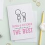 Cute Character Personalised Mothers Day Card, thumbnail 1 of 5
