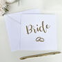 Bride Wedding Card, thumbnail 1 of 7