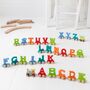 Personalised Engraved Christmas Wooden Name Train Set, thumbnail 8 of 9