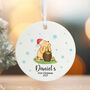 Personalised Pooh Bear Baby's Christmas Bauble Keepsake, thumbnail 2 of 3