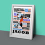 Personalised Basketball Player Art Print, thumbnail 4 of 5