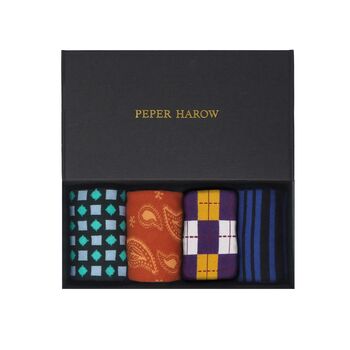 Sleek Men's Luxury Socks Gift Box, 2 of 6