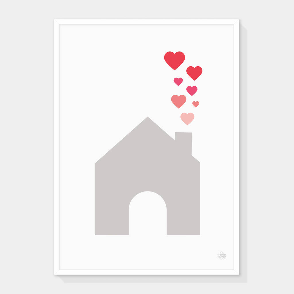 House of hearts print by showler and showler notonthehighstreetcom House of hearts print by showler and showler notonthehighstreetcom