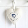 Personalised 50th Birthday Hanging Heart Gift For Her, thumbnail 4 of 11