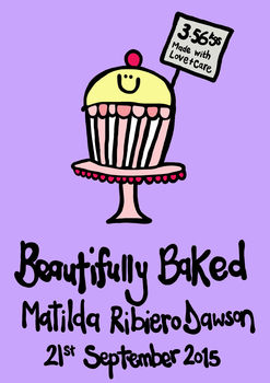'Beautifully Baked' Personalised New Baby Illustration, 5 of 5