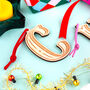 Personalised Wooden Initial Christmas Tree Decoration, thumbnail 3 of 5