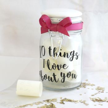 Personalised '10 Things I Love About…' Jar, 2 of 4