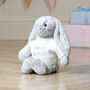 Personalised Grey Bashful Bunny Soft Toy, thumbnail 4 of 7