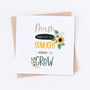 Sunflowers Mother's Day Card, thumbnail 2 of 2