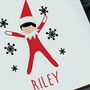 Cheeky Elf Personalised Coaster, thumbnail 2 of 2