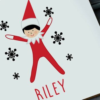 Cheeky Elf Personalised Coaster, 2 of 2