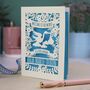 Personalised Floral New Baby Papercut Card, thumbnail 7 of 9