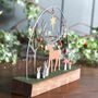 Christmas Stag With Baubles On Block Decoration, thumbnail 2 of 2