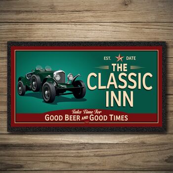 Personalised Bar Runner And Coasters Classic Inn, 2 of 9