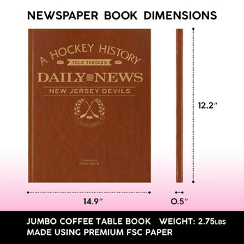 New Jersey Devils Personalised Gift Newspaper Book, 2 of 11