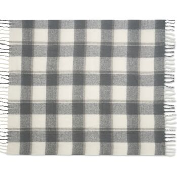 Personalised Chequered Mohair Feel Blanket, 8 of 9