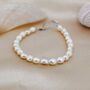 Sterling Silver Baroque Pearl Bracelet, thumbnail 6 of 10