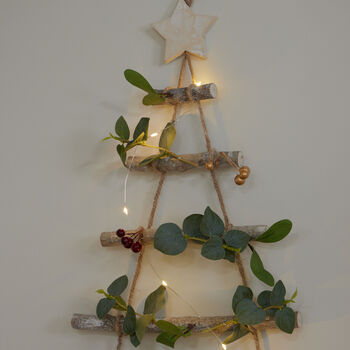 Metallic Mistletoe Christmas Tree Ladder, 4 of 6