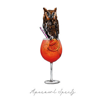 Aperowl Spritz Greeting Card, 4 of 5