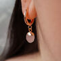 Rose Quartz Earrings, thumbnail 3 of 11